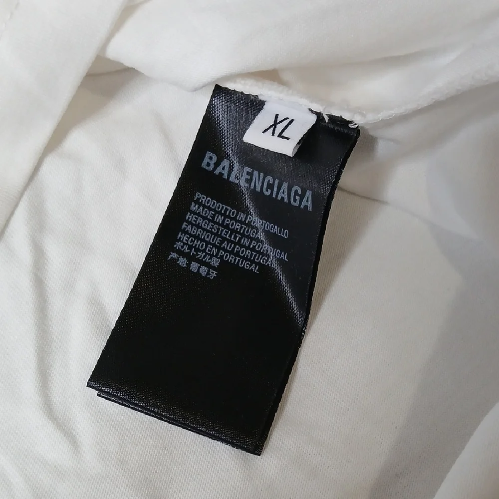 Balenciaga Logo White Tee - Picture 3 of 4